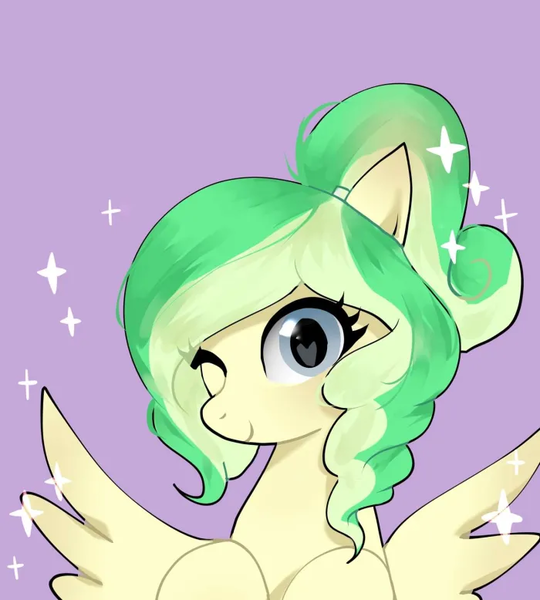 Size: 700x778 | Tagged: safe, artist:petaltwinkle, derpibooru import, oc, oc:river mint, pony, cute, heart, heart eyes, image, png, wingding eyes