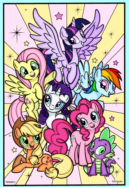 Size: 1280x1847 | Tagged: safe, artist:milochanz!, color edit, derpibooru import, edit, applejack, fluttershy, pinkie pie, rainbow dash, rarity, spike, twilight sparkle, alicorn, earth pony, pegasus, pony, unicorn, colored, female, g4, horn, image, jpeg, male, mane seven, mane six, mare