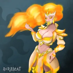 Size: 2048x2048 | Tagged: suggestive, artist:aorabeat, derpibooru import, daybreaker, human, g5, big breasts, breasts, busty daybreaker, cleavage, female, huge breasts, humanized, image, png, solo