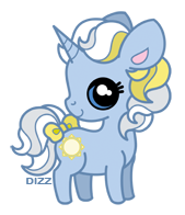 Size: 169x196 | Tagged: safe, artist:dizziness, derpibooru import, sunbeam, pony, unicorn, g1, 2010, bow, chibi, colored pinnae, cute, dizziness's chibi ponies, female, horn, image, looking at you, mare, outline, png, simple background, solo, standing, tail, tail bow, transparent background, turned head
