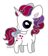 Size: 169x196 | Tagged: safe, artist:dizziness, derpibooru import, moondancer (g1), pony, unicorn, g1, 2010, bow, chibi, colored pinnae, cute, dizziness's chibi ponies, female, horn, image, looking at you, mare, outline, png, simple background, solo, standing, tail, tail bow, transparent background, turned head