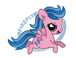 Size: 450x344 | Tagged: safe, artist:dizziness, derpibooru import, firefly, pegasus, pony, g1, >:d, bow, chibi, colored pinnae, cute, dizziness's chibi ponies, female, flying, image, looking at you, mare, outline, png, simple background, solo, spread wings, tail, tail bow, transparent background, wings