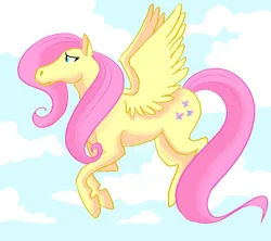 Size: 900x800 | Tagged: safe, derpibooru import, fluttershy, horse, pegasus, pony, cloud, cutie mark, flying, full body, image, png, sky, solo