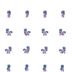 Size: 400x400 | Tagged: safe, artist:andrewsarchive, artist:zeka10000, derpibooru import, izzy moonbow, pony, unicorn, g5, digital art, female, horn, image, mare, pixel art, png, rpg, rpg maker, simple background, solo, sprite, sprite sheet, transparent background