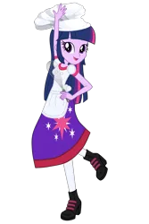 Size: 2000x3000 | Tagged: safe, artist:alandssparkle, artist:user15432, derpibooru import, edit, vector edit, twilight sparkle, twilight sparkle (alicorn), alicorn, human, equestria girls, baker, boots, chef's hat, clothes, cutie mark, cutie mark on clothes, dress, hand on hip, hat, image, leggings, looking at you, mixer, png, princess peach showtime, shoes, simple background, smiling, transparent background, vector