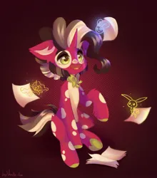 Size: 1898x2160 | Tagged: safe, artist:vanilla-chan, derpibooru import, oc, unofficial characters only, pony, unicorn, abstract background, bowtie, ear fluff, horn, image, jpeg, male, notebook, solo, stallion