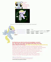 Size: 3140x3810 | Tagged: safe, derpibooru import, derpy hooves, dinky hooves, pegasus, pony, unicorn, abuse, banishment, blood, crying, cutie mark, dinkybuse, drink, english, female, foal, full body, headbutt, horn, image, jpeg, mother and child, mother and daughter, soda can, story, text, trash