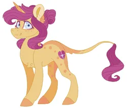 Size: 552x469 | Tagged: safe, artist:plixine, derpibooru import, oc, oc:sunlight, pony, unicorn, female, horn, image, mare, png, simple background, solo, white background