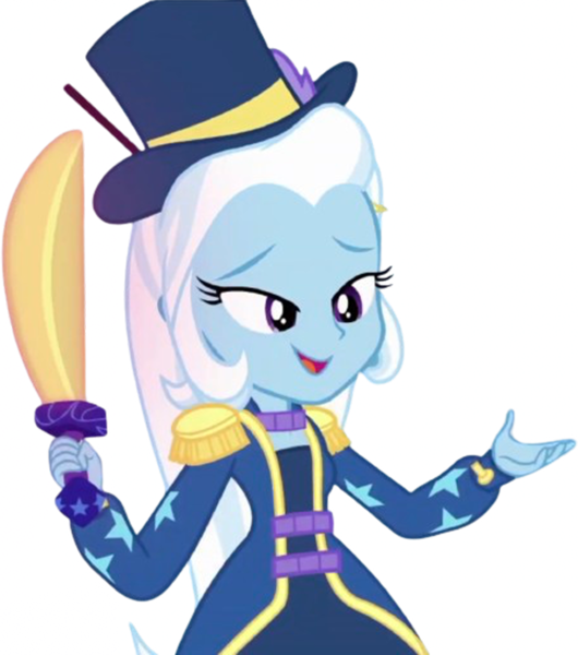 Size: 2224x2520 | Tagged: safe, artist:mrtoonlover83, derpibooru import, edit, edited screencap, screencap, trixie, human, equestria girls, street magic with trixie, spoiler:eqg series (season 2), background removed, female, g4, image, my little pony equestria girls: better together, png, simple background, solo, sword, transparent background, weapon