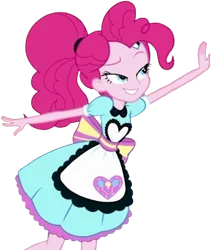 Size: 2141x2520 | Tagged: safe, artist:mrtoonlover83, derpibooru import, edit, edited screencap, screencap, pinkie pie, human, equestria girls, 2d, background removed, female, g4, image, png, server pinkie pie, simple background, solo, transparent background