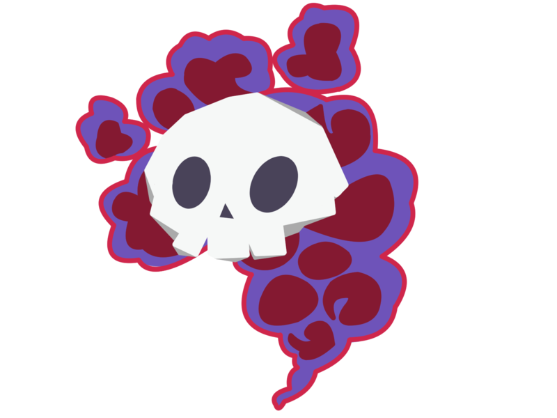 Size: 1600x1200 | Tagged: safe, artist:dropofthehatstudios, derpibooru import, oc, oc:lorelai, cutie mark, image, macabre, magic, png, simple background, skull, smoke, the legend of zelda, transparent background