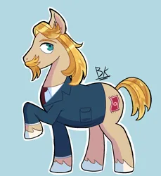 Size: 1310x1431 | Tagged: safe, derpibooru import, jeff letrotski, earth pony, pony, clothes, cutie mark, full body, g4, image, male, png, simple background, suit