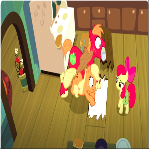 Size: 608x608 | Tagged: safe, artist:polorenzielephant, derpibooru import, edit, edited screencap, screencap, apple bloom, applejack, big macintosh, earth pony, pony, the perfect pear, female, filly, foal, g4, image, male, mare, meme, meme template, png, stallion