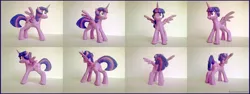 Size: 4126x1556 | Tagged: safe, artist:kaermter, derpibooru import, twilight sparkle, twilight sparkle (alicorn), alicorn, pony, craft, female, g4, image, mare, png, sculpture, solo, spread wings, traditional art, wings