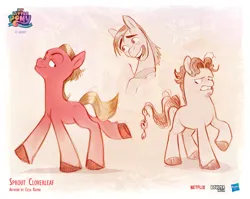 Size: 2492x1985 | Tagged: safe, artist:celia kaspar, derpibooru import, sprout cloverleaf, earth pony, pony, g5, my little pony: a new generation, concept art, image, jpeg, male, stallion