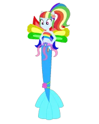 Size: 641x803 | Tagged: safe, artist:selenaede, artist:user15432, derpibooru import, rainbow dash, fairy, human, mermaid, equestria girls, alternate hairstyle, base used, clothes, colored wings, crossover, cutie mark on human, fairy wings, fairyized, fins, fish tail, flower, flower in hair, g4, hand on hip, image, mermaid fairy, mermaid tail, mermaidix, mermaidized, mermay, multicolored wings, png, ponied up, ponytail, rainbow wings, simple background, smiling, species swap, strapless, tail, transparent background, wings, winx, winx club, winxified