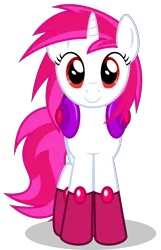 Size: 3000x4647 | Tagged: safe, artist:keronianniroro, derpibooru import, oc, oc:dazzler, unofficial characters only, pony, unicorn, clothes, gem, headphones, horn, image, looking at you, png, red eyes, simple background, socks, solo, stockings, thigh highs, transparent background, vector