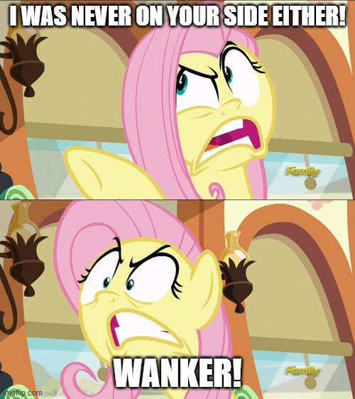 Size: 500x562 | Tagged: safe, derpibooru import, edit, edited screencap, screencap, fluttershy, pegasus, pony, buckball season, angry, faic, flutterrage, g4, image, jpeg, meme, sniper, snipershy, team fortress 2, vulgar