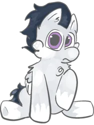Size: 1620x2160 | Tagged: safe, artist:felixmcfurry, derpibooru import, rumble, pegasus, pony, friendship is magic, chest fluff, colored, colt, digital art, feral, flat colors, foal, g4, image, male, png, raised hoof, simple background, solo, solo male, transparent background