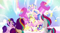 Size: 1280x720 | Tagged: safe, derpibooru import, screencap, sunny starscout, g5, my little pony: tell your tale, spoiler:g5, spoiler:my little pony: tell your tale, spoiler:tyts02e12, image, machine, png, where the rainbows are made