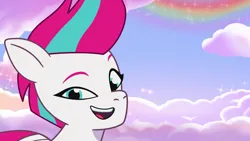 Size: 1280x720 | Tagged: safe, derpibooru import, screencap, zipp storm, g5, my little pony: tell your tale, spoiler:g5, spoiler:my little pony: tell your tale, spoiler:tyts02e12, image, png, where the rainbows are made