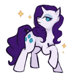 Size: 1200x1200 | Tagged: safe, artist:luckyelfart, derpibooru import, rarity, pony, unicorn, g4, horn, image, png, simple background, solo, transparent background