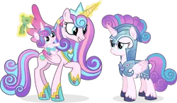 Size: 6935x4048 | Tagged: safe, artist:cirillaq, derpibooru import, princess flurry heart, pony, armor, image, magic, older, png, self paradox, self ponidox, simple background, transparent background, vector