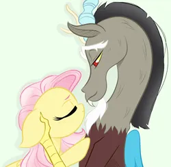 Size: 3978x3888 | Tagged: safe, artist:sugarcloud12, derpibooru import, discord, fluttershy, pony, discoshy, female, image, male, png, shipping, straight