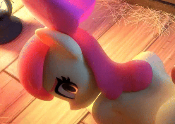 Size: 598x426 | Tagged: questionable, artist:snuddy, banned from derpibooru, ponerpics import, apple bloom, anthro, earth pony, 3d, animated, blender, cropped, cropped porn, female, foalcon, gif, image, lolicon, looking back, preview, solo, solo female, teaser, underage
