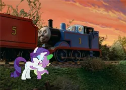 Size: 6168x4384 | Tagged: artist needed, safe, anonymous artist, artist:georgegarza01, derpibooru import, edit, edited screencap, screencap, rarity, spike, dragon, pony, unicorn, ^^, crossover, cute, daaaaaaaaaaaw, dialogue in the description, evening, eyes closed, eyeshadow, female, horn, hug, image, james the red engine, makeup, male, mare, open mouth, open smile, png, raribetes, reference in the description, screenshots, shipping, smiling, sparity, spikabetes, story included, straight, sweet dreams fuel, thomas and friends, thomas and the breakdown train, thomas the tank engine, wholesome