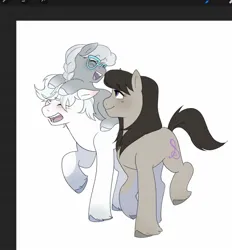 Size: 1372x1481 | Tagged: safe, artist:aztrial, derpibooru import, double diamond, octavia melody, silver spoon, earth pony, pony, brother and sister, brother and sisters, cute, daaaaaaaaaaaw, double dawwmond, female, g4, headcanon, image, jpeg, male, ponies riding ponies, riding, riding a pony, siblings, silverbetes, simple background, smiling, tavibetes, trio, unshorn fetlocks, white background