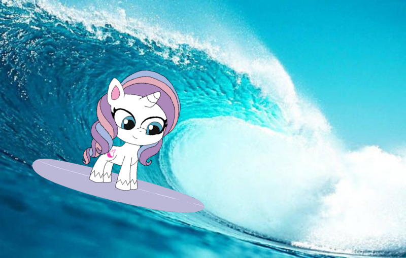 Size: 2048x1303 | Tagged: safe, artist:marybethmaria1423, potion nova, unicorn, my little pony: pony life, image, png, surfboard