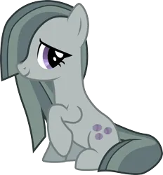 Size: 2137x2307 | Tagged: safe, artist:skele-sans, derpibooru import, marble pie, earth pony, pony, female, g4, image, mare, png, raised hoof, simple background, sitting, smiling, solo, solo female, transparent background, vector