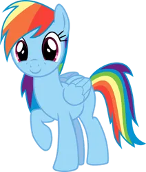Size: 1024x1207 | Tagged: safe, artist:skele-sans, derpibooru import, rainbow dash, pegasus, pony, cute, dashabetes, female, folded wings, g4, image, mare, png, raised hoof, simple background, smiling, solo, solo female, transparent background, vector, wings