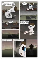 Size: 2024x3074 | Tagged: safe, artist:bruinsbrony216, derpibooru import, oc, unofficial characters only, pegasus, pony, comic:fallout equestria: grounded, fallout equestria, comic, crying, image, male, png, solo, stallion