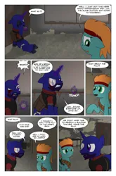 Size: 2024x3074 | Tagged: semi-grimdark, artist:bruinsbrony216, derpibooru import, oc, unofficial characters only, earth pony, pony, unicorn, comic:fallout equestria: grounded, fallout equestria, comic, horn, image, png, vulgar