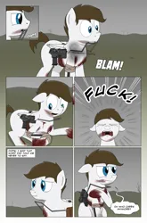 Size: 2024x3074 | Tagged: semi-grimdark, artist:bruinsbrony216, derpibooru import, oc, unofficial characters only, pegasus, pony, comic:fallout equestria: grounded, fallout equestria, comic, image, png, solo, vulgar