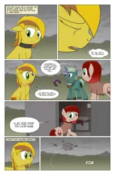 Size: 2024x3074 | Tagged: safe, artist:bruinsbrony216, derpibooru import, oc, oc:honeycomb, unofficial characters only, earth pony, pony, unicorn, comic:fallout equestria: grounded, fallout equestria, comic, female, horn, image, male, mare, png, stallion, vulgar