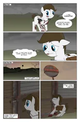 Size: 2024x3074 | Tagged: semi-grimdark, artist:bruinsbrony216, derpibooru import, oc, unofficial characters only, pegasus, pony, comic:fallout equestria: grounded, fallout equestria, comic, image, png, pulling