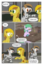 Size: 2024x3074 | Tagged: suggestive, artist:bruinsbrony216, derpibooru import, oc, oc:honeycomb, unofficial characters only, earth pony, pony, zebra, comic:fallout equestria: grounded, fallout equestria, comic, image, implied anus, png