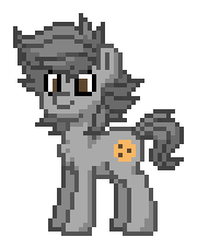 Size: 180x228 | Tagged: safe, derpibooru import, oc, oc:blue cookie, unofficial characters only, earth pony, pony, pony town, earth pony oc, image, male, metal, metallic, photo, png, simple background, smiling, solo, stallion, transparent background