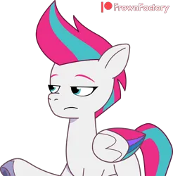 Size: 2820x2871 | Tagged: safe, artist:frownfactory, derpibooru import, zipp storm, pony, g5, my little pony: tell your tale, female, frown, image, mare, png, simple background, transparent background, unimpressed, vector, wings