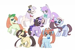 Size: 2048x1365 | Tagged: safe, artist:trt_rsp, derpibooru import, ponified, earth pony, pony, anime, crossover, daiwa scarlet, female, gold ship, group, image, jpeg, mejiro mcqueen, silence suzuka, special week, team spica, tokai teio, uma musume pretty derby, vodka (uma musume)