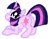 Size: 1852x1434 | Tagged: suggestive, artist:anonymous, twilight sparkle, pony, unicorn, /bale/, cute, cutie mark, dock, face down ass up, female, horn, image, mare, plot, png, presenting, simple background, smiling at you, solo, tail, twiabetes, twibutt, unicorn twilight, white background