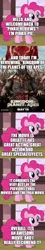 Size: 500x2777 | Tagged: safe, derpibooru import, edit, edited screencap, screencap, pinkie pie, comic:pinkie reviews, comic, image, movie review, planet of the apes, png, screencap comic