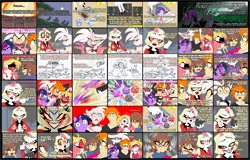 Size: 5776x3704 | Tagged: safe, derpibooru import, twilight sparkle, twilight sparkle (alicorn), alicorn, dragon, unicorn, alternate universe, angel dust (hazbin hotel), bleach (manga), card game, charlie magne, charlie morningstar, cherri bomb, crossover, dragoness, dungeons and dragons, female, frisk, g4, hazbin hotel, horn, image, kurosaki ichigo, pen and paper rpg, png, rpg, tabletop game, undertale, vulgar, vulgar source