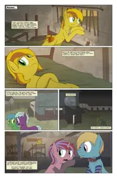 Size: 2024x3074 | Tagged: safe, artist:bruinsbrony216, derpibooru import, oc, oc:honeycomb, unofficial characters only, earth pony, pony, unicorn, comic:fallout equestria: grounded, fallout equestria, comic, horn, image, png