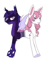 Size: 1875x2480 | Tagged: safe, artist:sugar lollipop, derpibooru import, oc, unofficial characters only, changeling, earth pony, adoptable, changeling oc, conjoined, conjoined twins, earth pony oc, image, multiple heads, paypal, png, pushmi-pullyu, selling, two heads, ufo