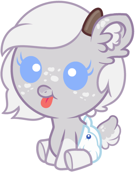 Size: 1484x1900 | Tagged: safe, artist:lavender-doodles, derpibooru import, editor:lavender-doodles, oc, oc:wintera cocoa (the coco clan), unofficial characters only, deer, deer pony, hybrid, original species, pony, 2024, :p, antlers, baby, baby eyes, baby pony, base artist:vi45, base used, blue eyes, catchlights, coat markings, commission, commissioner:rautamiekka, cute, deer tail, diaper, ear fluff, ears up, eyelashes, eyes open, facial markings, female, female oc, filly, foal, image, looking forward, mane, ocbetes, png, reindeer antlers, simple background, sitting, solo, spots, tail, three quarter view, tongue out, transparent background, two toned coat, two toned tail