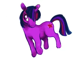 Size: 500x405 | Tagged: safe, artist:muura, edit, editor:strifesnout, twilight sparkle, pony, unicorn, cutie mark, female, image, mare, png, simple background, solo, tail, unicorn twilight, white background